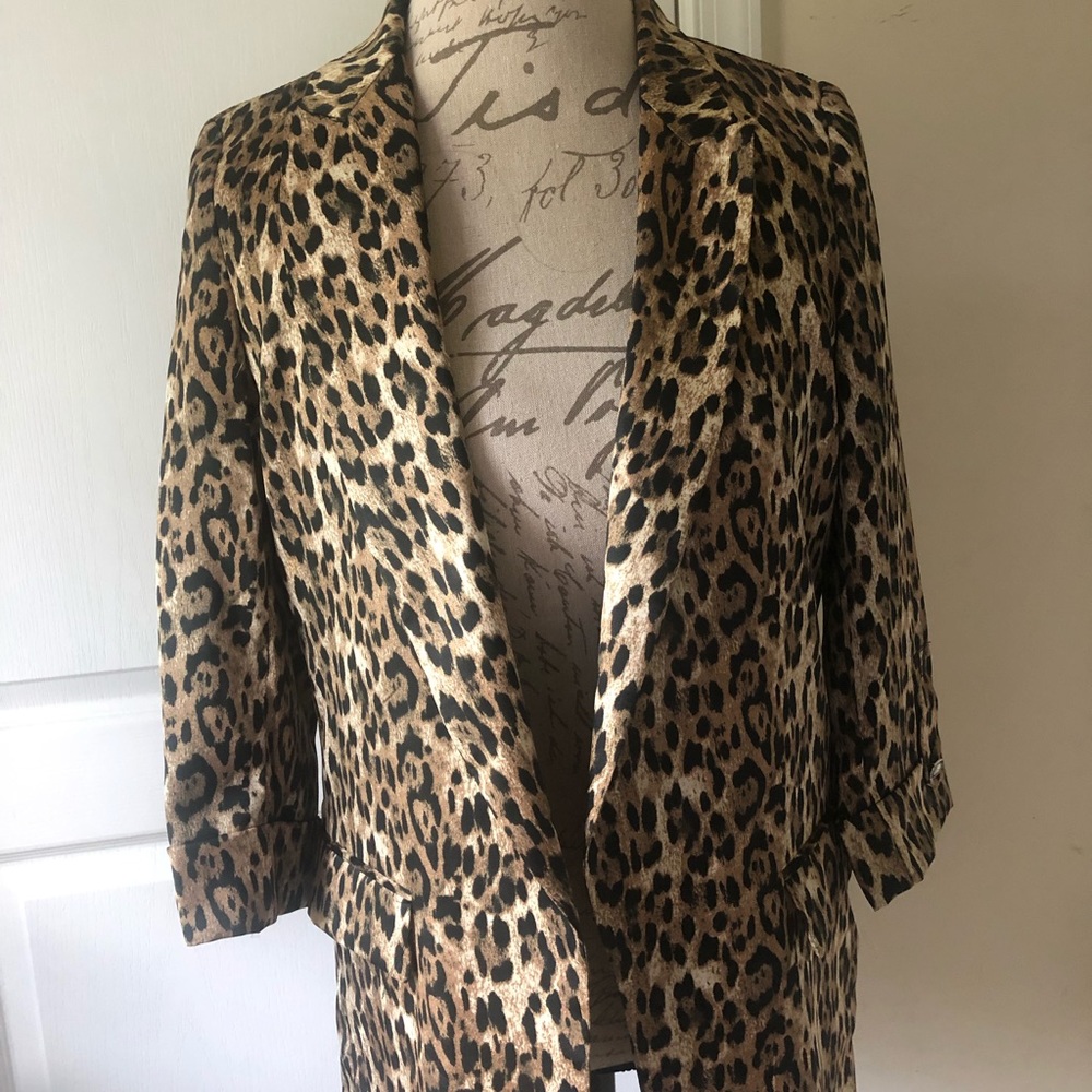 Leopard Print Blazer